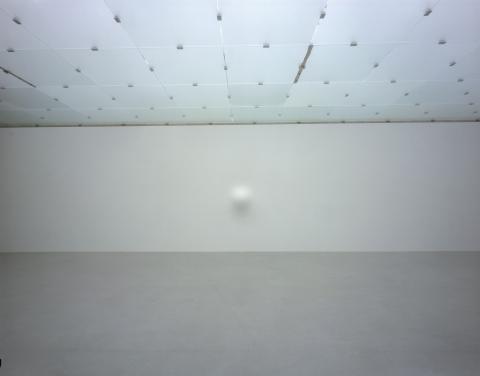 "When I am Pregnant," a white on white work by Anish Kapoor.
