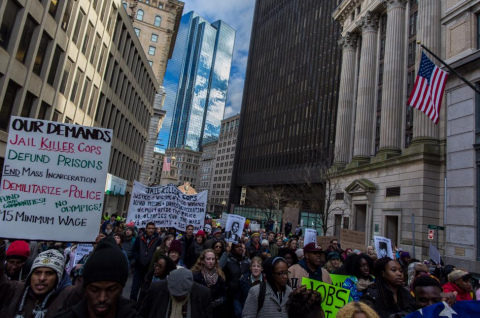 2015 Boston MLK Day Rally - Photo Copyright 2015 by Leonardo March