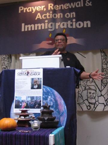 Ty dePass speaks at Community Church of Boston