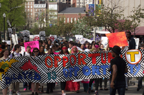 MBTA Youth Pass Rally