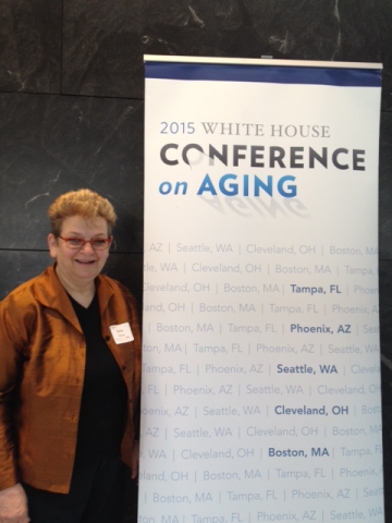 Sue Katz at 2015 Boston regional White House Conference on Aging