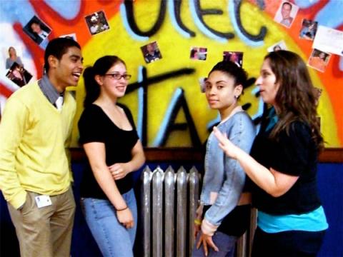From left to right: Chirayu Patel, Angelica Lorid, Aida Gonzalez, and Jessica Wilson