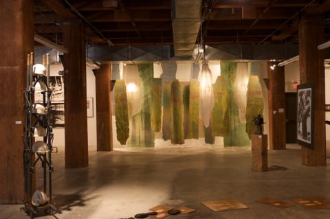 "Grave Site: Nazis Planted a Forest to Hide the Mass Graves," Beverly Sky, sprayed handmade paper